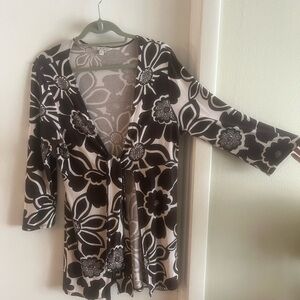 CAbi Floral Cardigan